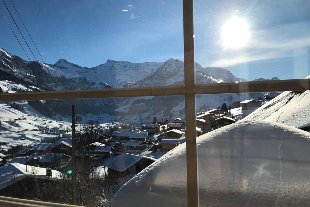 Chalet Sonnenheim Mit Atemberaubender Aussicht Adelboden Exteriér fotografie